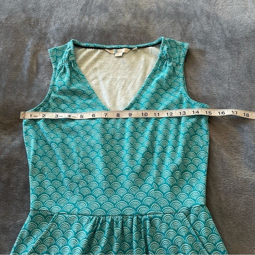 Boden Melinda Seashell Sleeveless Blue Midi Dress Size 2P - Picture 10 of 10